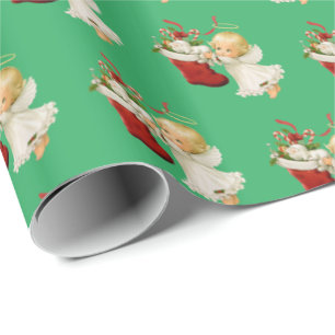 Papel De Regalo Navidades envolviendo papel-pequeño ángel