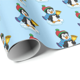 Papel De Regalo Navidades envolviendo papel-pingüino