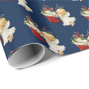 Papel De Regalo Navidades envueltos en papel-pequeño ángel