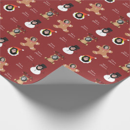 Papel De Regalo Navidades Equipo cuatro Personalizados de fotograf