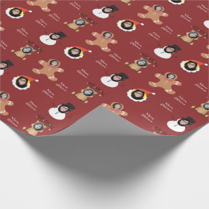 Papel De Regalo Navidades Equipo cuatro Personalizados de fotograf