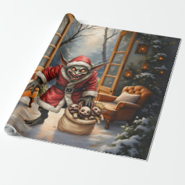 Papel De Regalo Navidades espeluznantes Goblin - Santa Mal de la F