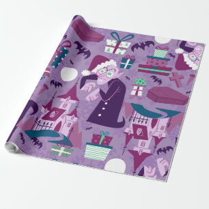 Papel De Regalo navidades espeluznantes nosferatu santa vampiro