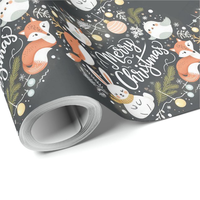 Papel De Regalo Navidades esponjosos y cortos (Esquina del rollo)