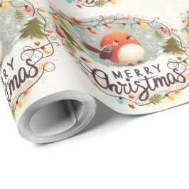 Papel De Regalo Navidades esponjosos, zorros y conejos