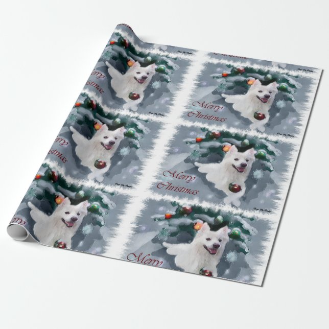 Papel De Regalo Navidades esquimales de perro de Estados Unidos (Desenrollado)