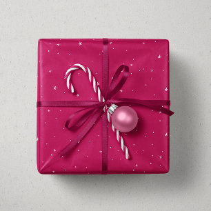 Papel De Regalo Navidades estrellas magenta rosa vacaciones divert