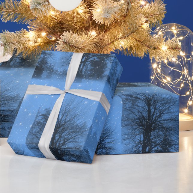 Papel De Regalo Navidades Eve, Estrella del Norte, Invierno, Nieve (Vacaciones)