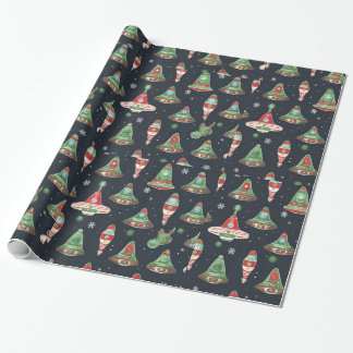 Papel De Regalo Navidades extranjeros vacaciones envolvimiento de