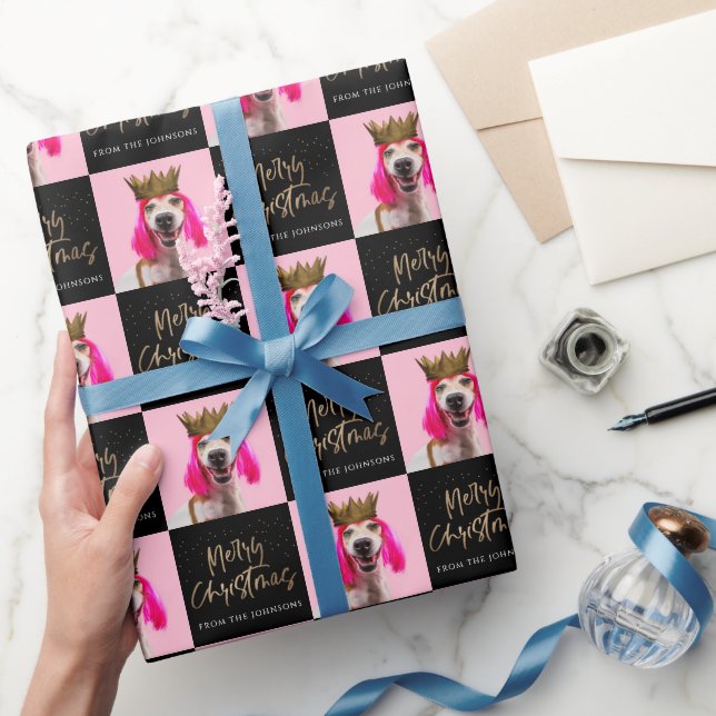 Papel De Regalo Navidades Face Photo Personalizado Wrap (Regalar)