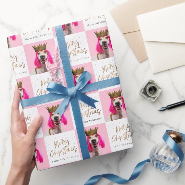 Papel De Regalo Navidades Face Photo Personalizado Wrap (Regalar)