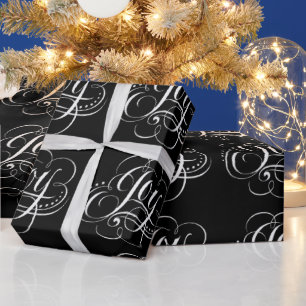 Papel De Regalo Navidades Fancy JOY Chalk Calligraphy Lettering