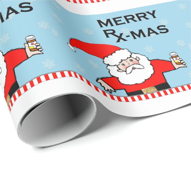 Papel De Regalo Navidades farmacéuticos (Esquina del rollo)