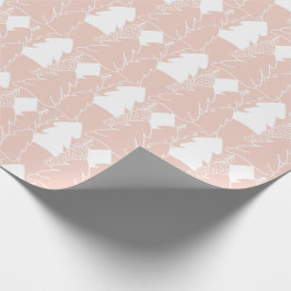 Papel De Regalo Navidades femeninas de Pink Winter Wonderland
