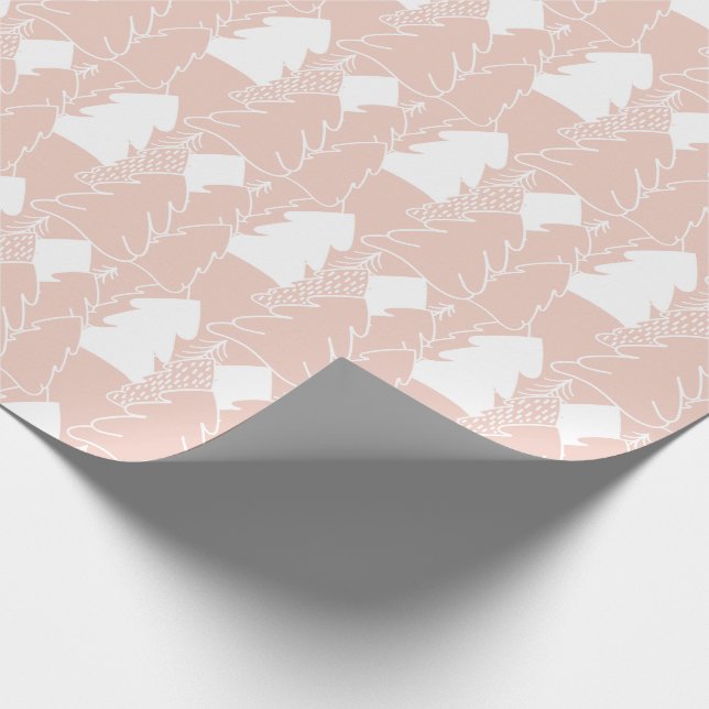 Papel De Regalo Navidades femeninas de Pink Winter Wonderland (Esquina)
