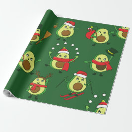 Papel De Regalo navidades feos aguacate santa festividad