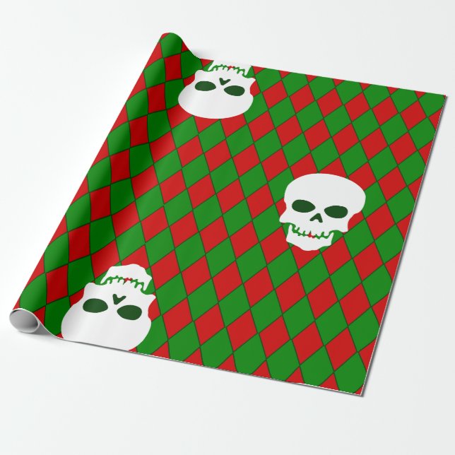 Papel De Regalo navidades feos crían harlequin espeluznante (Desenrollado)