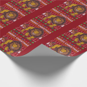 Papel De Regalo Navidades feos de león suéter