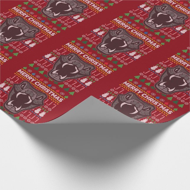 Papel De Regalo Navidades feos de serpientes Sweater Willife Serie (Esquina)