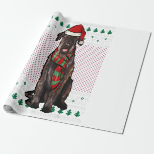 Papel De Regalo Navidades feos del gigante de la Navidad Schnauzer