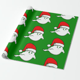 Papel De Regalo navidades feos fantasma espeluznante verde