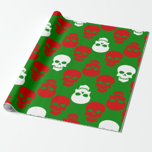 Papel De Regalo navidades feos se burlan del verde rojo blanco