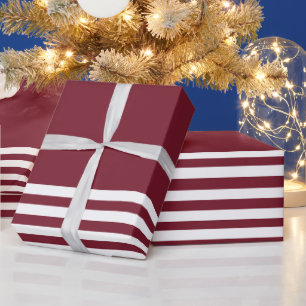 Papel De Regalo Navidades festejan franjas blancas rojas