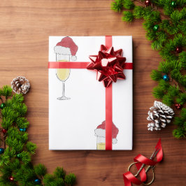 Papel De Regalo Navidades Festival Champagne Lover