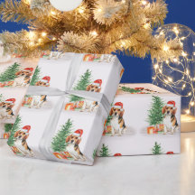 Navidades festivos Beagle Cute Dog Santa