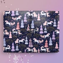 Navidades festivos de acuarela Unicorn