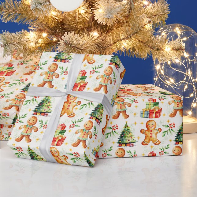 Papel De Regalo Navidades festivos de Gingerbread (Vacaciones)