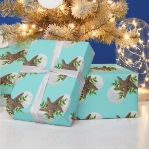 Papel De Regalo Navidades festivos de los dólares de arena Starfis