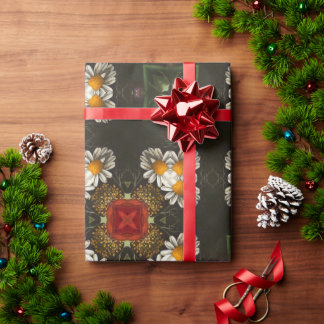 Papel De Regalo Navidades festivos de travesía roja