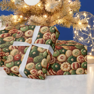 Papel De Regalo Navidades festivos decoran cookies