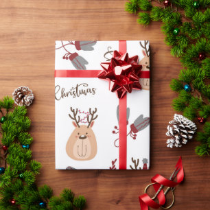 Papel De Regalo Navidades festivos escandinavos de reno