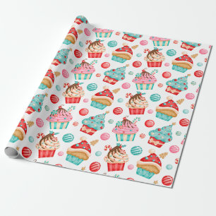 Papel De Regalo Navidades festivos pastelitos y Navidades dulces