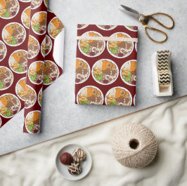 Papel De Regalo Navidades Fiesta de cena Gran Bretaña Festividad c