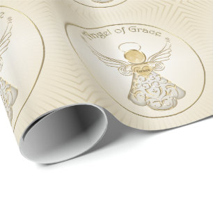 Papel De Regalo Navidades filipinos de oro Ángel de Gracia
