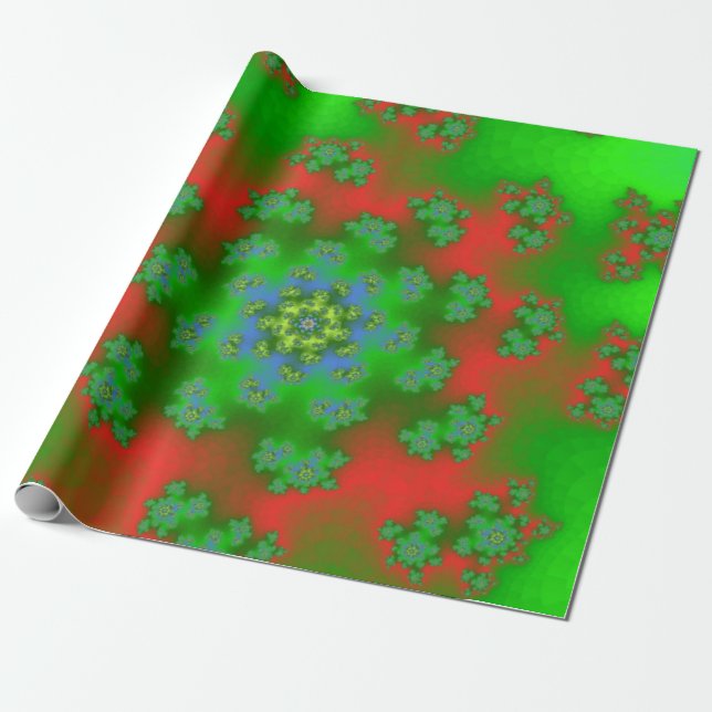 Papel De Regalo Navidades Floral Sprinkles (Desenrollado)