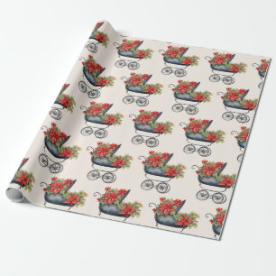 Papel De Regalo Navidades florales de Baby Carriles