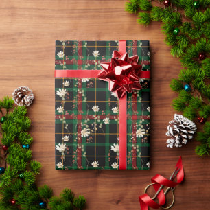 Papel De Regalo Navidades florales de flores silvestres de la Mari
