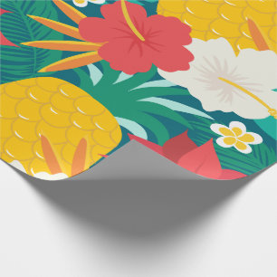 Papel De Regalo Navidades florales de Hawái