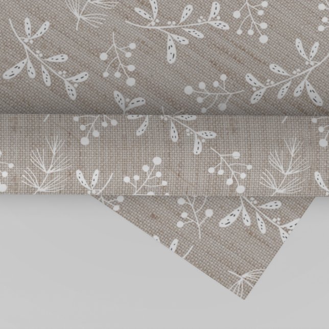 Papel De Regalo Navidades florales de Rústico Blanco (Subido por el creador)