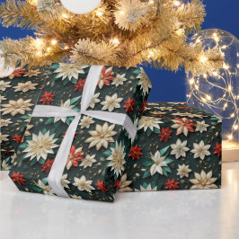 Papel De Regalo Navidades Flores