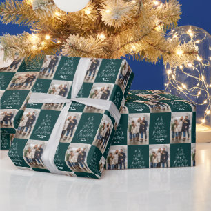 Papel De Regalo Navidades foto vacaciones verdes verde azuladas os