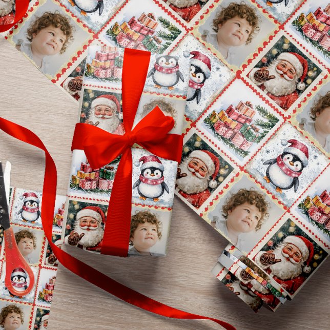 Papel De Regalo Navidades fotográficos personalizados con sello de (Subido por el creador)
