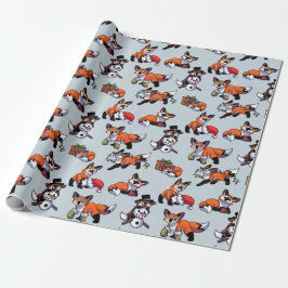 Papel De Regalo Navidades Fox Wrapping Paper