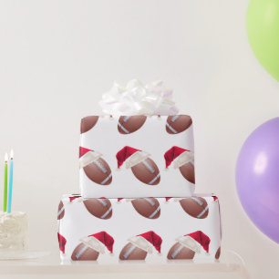 Papel De Regalo Navidades Fútbol Funny Santa Holiday Envolver a Pa