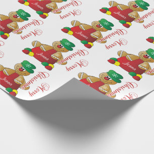 Papel De Regalo Navidades Gingerbread Gumdrop