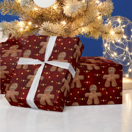 Papel De Regalo Navidades Gingerbread Men